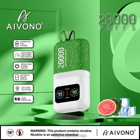 Vape Shop Riga - arbūzu ledus Aivono AIM magic 20 000 8VNV475
