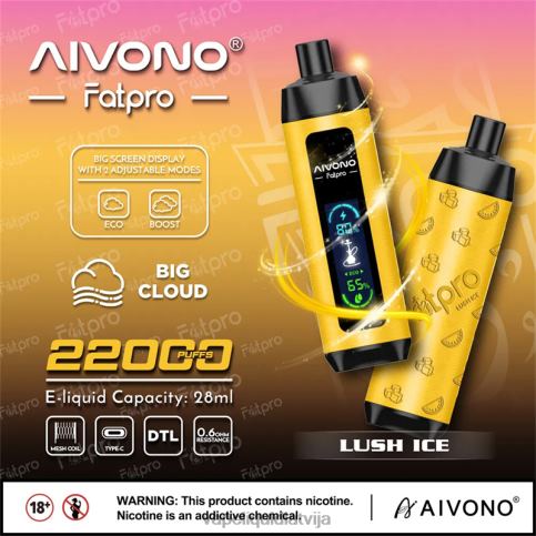 Vape Shop Riga - sulīgs ledus Aivono Fatpro 22000 8VNV43