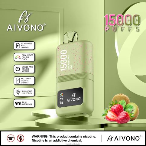 Vape Shop Riga - zemeņu kivi Aivono AIM magic 15 000 8VNV463