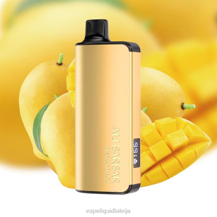 Vape Šķidrumi - Alibarbar Ingot 20000 vienreizējās lietošanas vape mango maģija 4T0N48