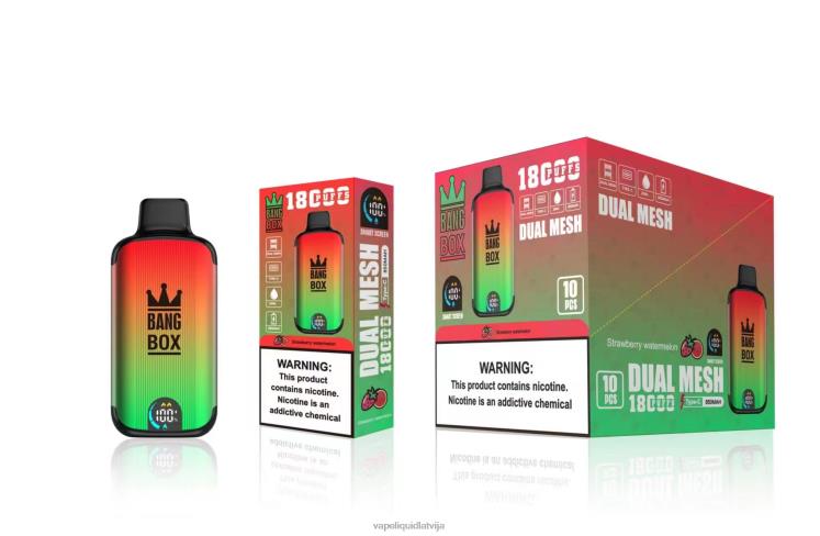 Vape Šķidrumi - Bang Box 18000 uzpūtienu J8F2F88 zemeņu arbūzs