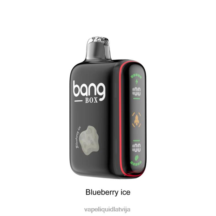 Vape Šķidrumi - Bang Box 9000-18000 uzpūtienu viedais jaudas displejs J8F2F32 melleņu ledus