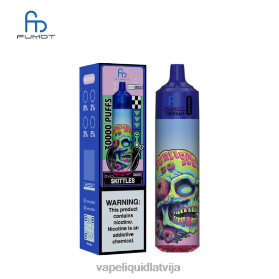 Vape Šķidrumi - Fumot Tornado 30k mūzika ķegļi 0B6J024