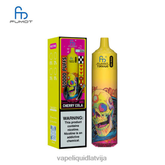 Vape Šķidrumi - Fumot Tornado 30k mūzika ķiršu kola 0B6J08
