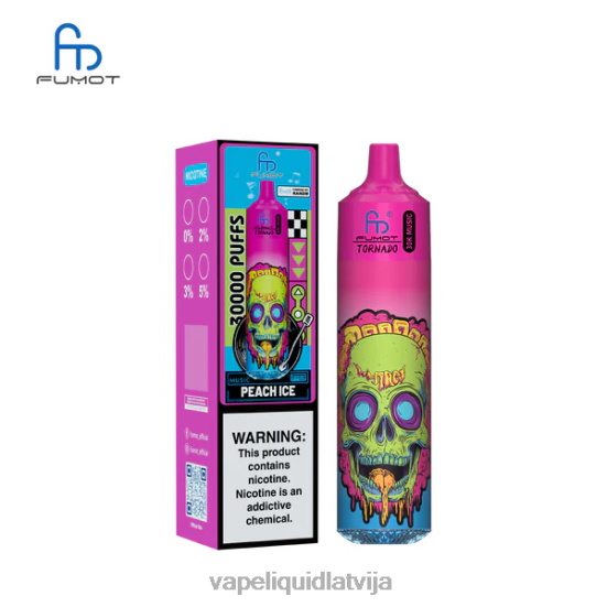 Vape Šķidrumi - Fumot Tornado 30k mūzika persiku ledus 0B6J020