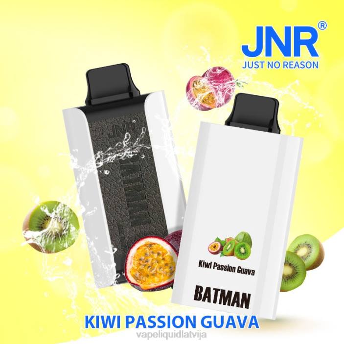 Vape Šķidrumi - JNR BATMAN 11 000 kivi kaislības gvajava B86Z16