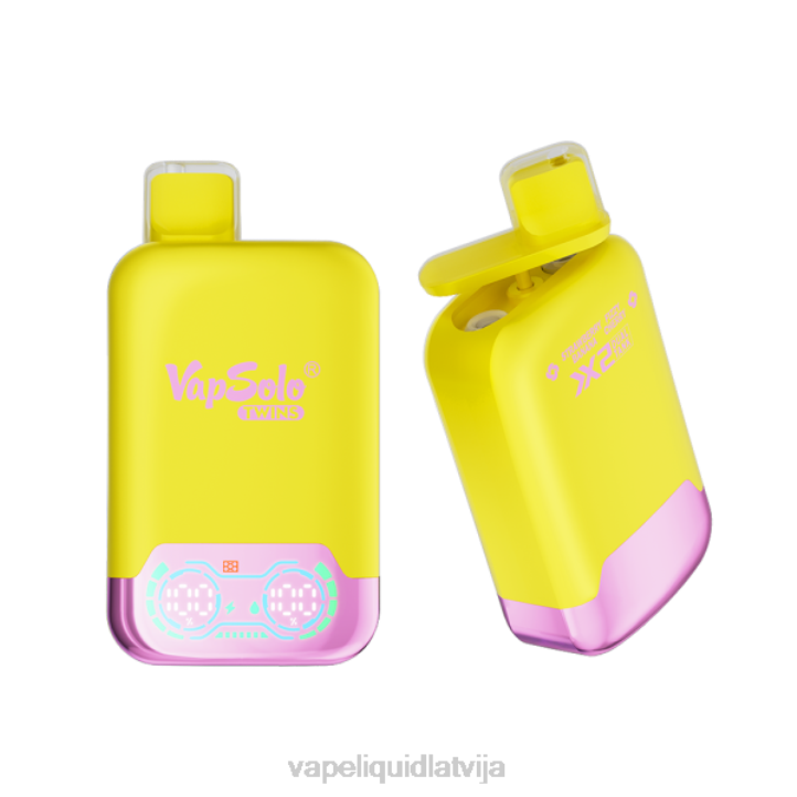 Vape Šķidrumi - Vapsolo TWINS vienreizējās lietošanas vape zemeņu banāns un putojošs ķirsis 4T0N144