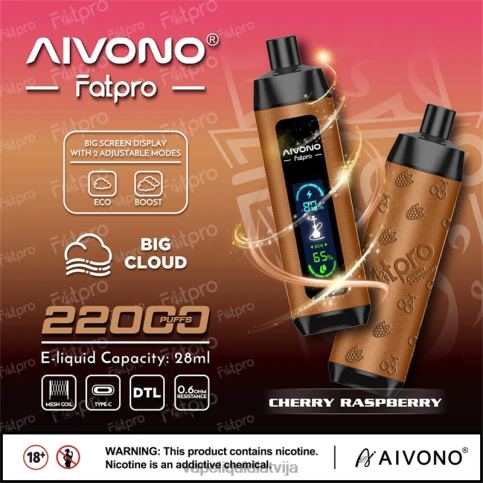 Vape Šķidrumi - ķiršu avenes Aivono Fatpro 22000 8VNV44