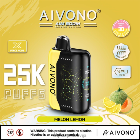 Vape Šķidrumi - melones citrons Aivono AIM BOOM 25 000 8VNV4348