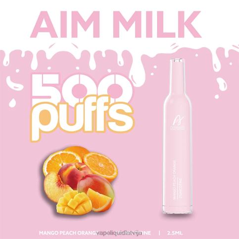 Vape Latvija - mango persiku apelsīns Aivono AIM MILK 500 8VNV4269