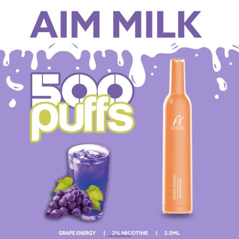Vape Latvija - vīnogu enerģija Aivono AIM MILK 500 8VNV4265