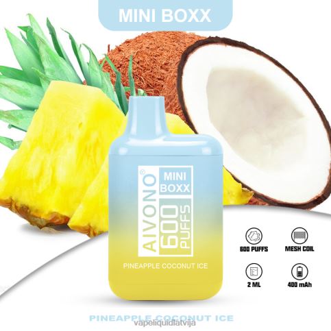 Vape Liquid - ananāsu kokosriekstu ledus Aivono AIM MINI BOXX 600 8VNV4238