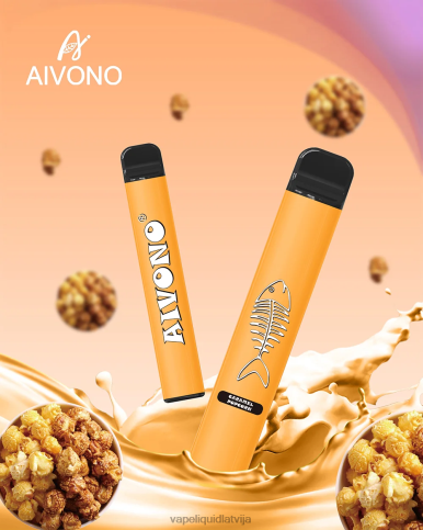 Vape Liquid - karameļu popkorns Aivono AIM FISHBONE 600 8VNV4286