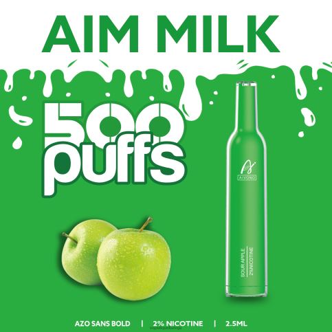 Vape Shop Riga - skābs ābols Aivono AIM MILK 500 8VNV4267