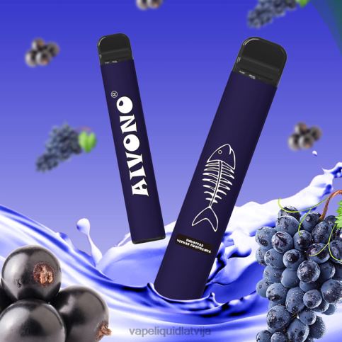 Vape Šķidrumi - vīnogu upenes Aivono AIM FISHBONE 600 8VNV4284