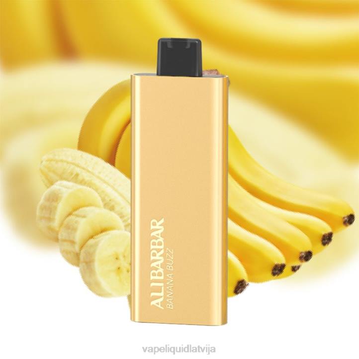 Vape Latvija - Alibarbar Pandora 7000 vienreizējās lietošanas vape banānu buzz 4T0N65