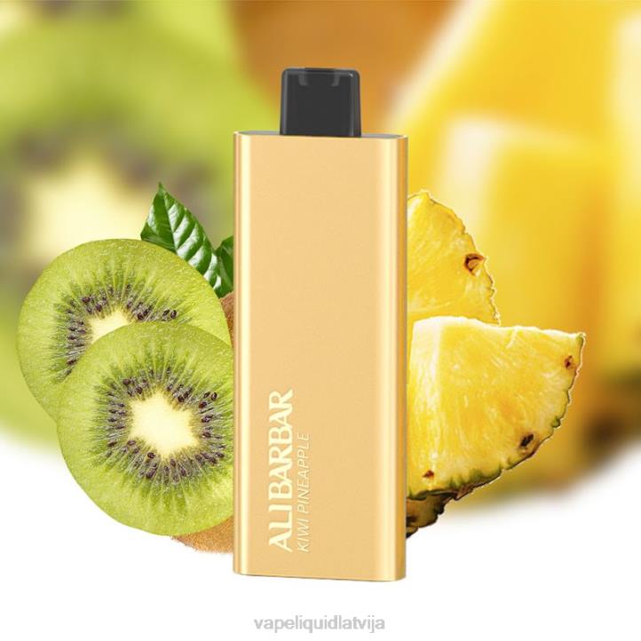 Vape Latvija - Alibarbar Pandora 7000 vienreizējās lietošanas vape kivi ananāss 4T0N57