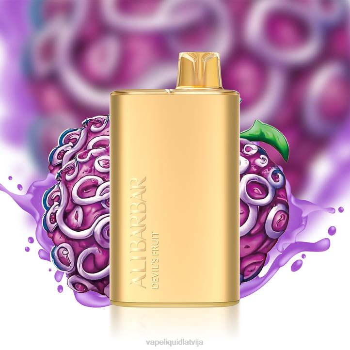 Vape Latvija - Alibarbar Rich 8000 vienreizējās lietošanas vape gluda tabaka 4T0N9