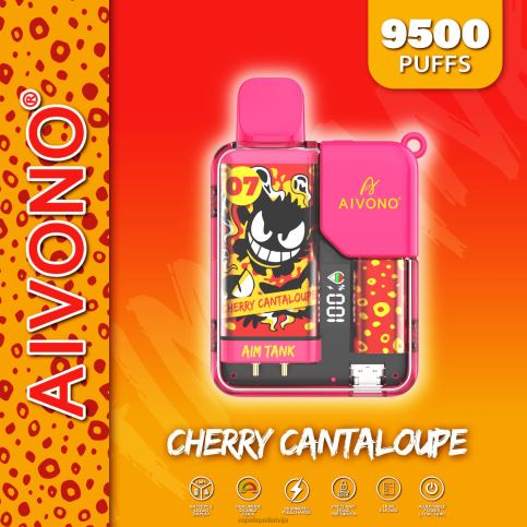 Vape Latvija - ķiršu kantalupa Aivono AIM TANK 9500 8VNV445