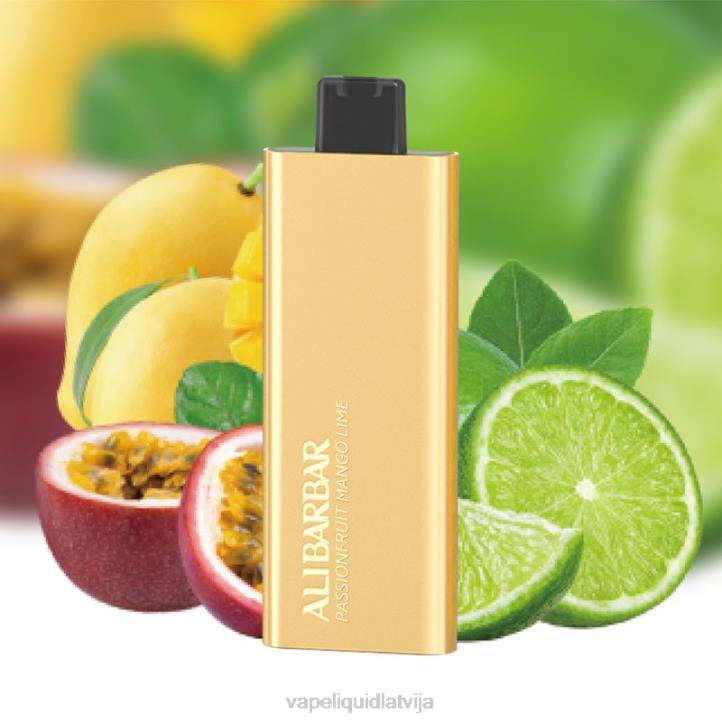Vape Liquid - Alibarbar Pandora 7000 vienreizējās lietošanas vape pasifloru mango laima 4T0N58