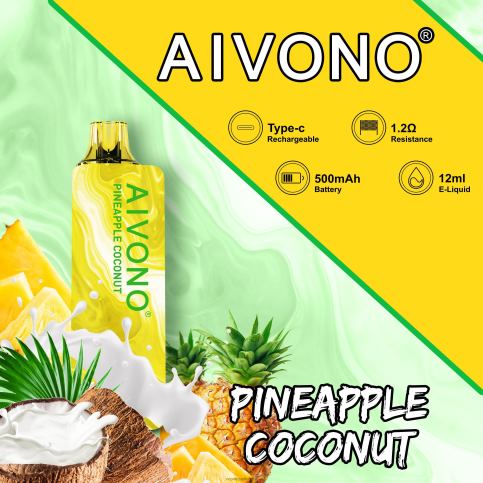 Vape Liquid - ananāsu kokosrieksts Aivono AIM GUN 7000 8VNV4106