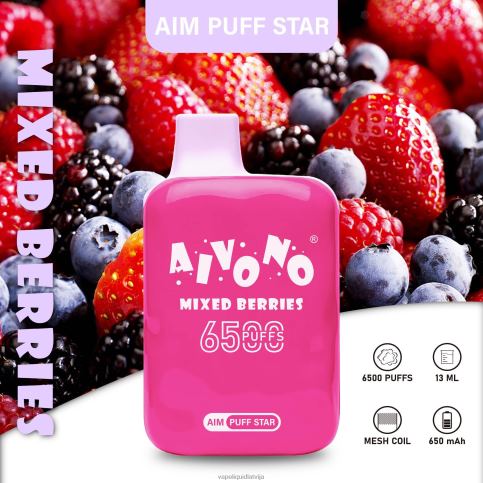 Vape Liquid - jauktas ogas Aivono AIM PUFF STAR 6500 8VNV4290