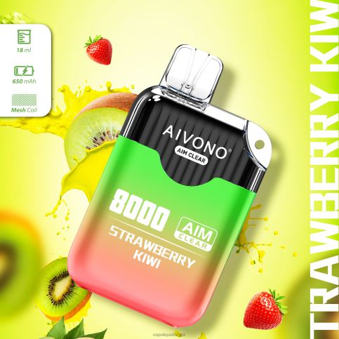 Vape Liquid - zemeņu kivi Aivono AIM CLEAR 8000 8VNV4210