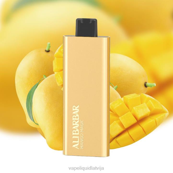 Vape Shop Riga - Alibarbar Pandora 7000 vienreizējās lietošanas vape mango maģija 4T0N67