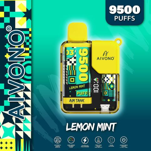 Vape Shop Riga - citronu piparmētra Aivono AIM TANK 9500 8VNV435