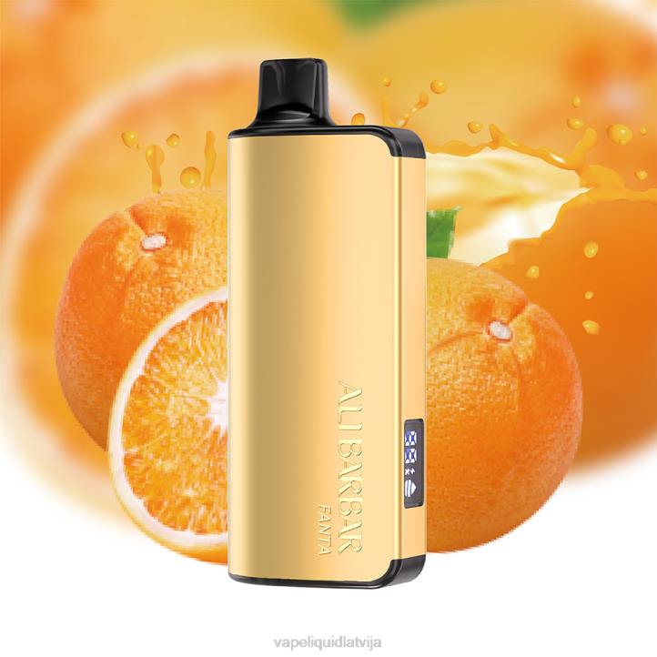 Vape Šķidrumi - Alibarbar Ingot 9000 vienreizējās lietošanas vape Kalifornijas saulriets 4T0N16