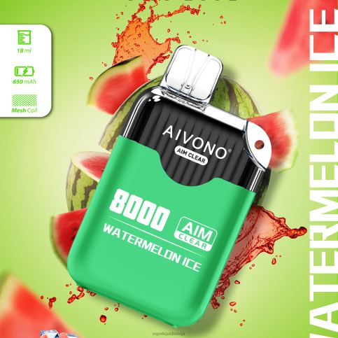 Vape Šķidrumi - arbūzu ledus Aivono AIM CLEAR 8000 8VNV4204