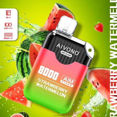 Vape Šķidrumi - zemeņu arbūzs Aivono AIM CLEAR 8000 8VNV4208