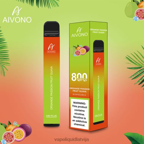 Vape Latvija - apelsīnu marakujas gvajava Aivono AIM PLUS 800 8VNV4189
