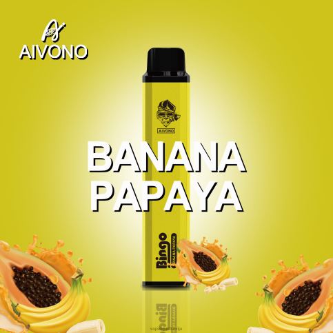 Vape Latvija - banānu papaija Aivono AIM BINGO 4000 8VNV4137