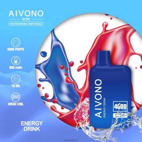 Vape Latvija - enerģijas dzēriens Aivono AIM BOXX 4000 8VNV4225