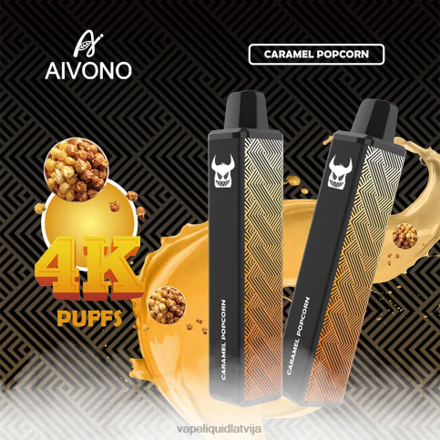 Vape Latvija - karameļu popkorns Aivono AIM FREAK 4000 8VNV4261