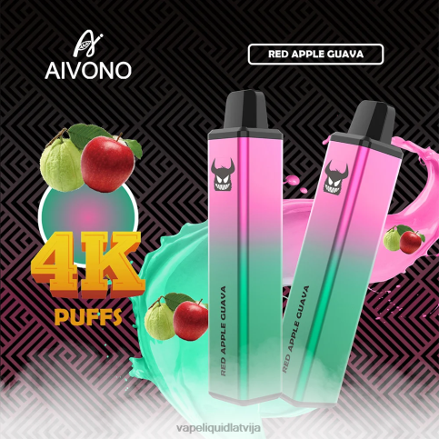 Vape Latvija - sarkano ābolu gvajava Aivono AIM FREAK 4000 8VNV4257