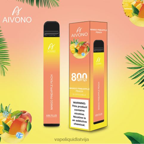 Vape Liquid - mango ananāsu persiks Aivono AIM PLUS 800 8VNV4186
