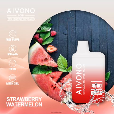 Vape Liquid - zemeņu arbūzs Aivono AIM BOXX 4000 8VNV4214