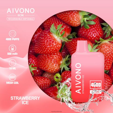 Vape Liquid - zemeņu ledus Aivono AIM BOXX 4000 8VNV4226