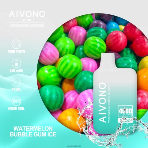 Vape Shop Riga - arbūzu gumijas ledus Aivono AIM BOXX 4000 8VNV4227
