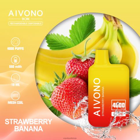 Vape Shop Riga - zemeņu banāns Aivono AIM BOXX 4000 8VNV4231
