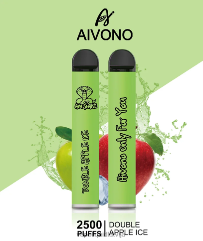 Vape Šķidrumi - dubultā ābolu ledus Aivono AIM SNAKE 2500 8VNV4304