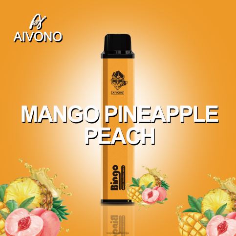 Vape Šķidrumi - mango ananāsu persiks Aivono AIM BINGO 4000 8VNV4136
