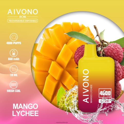 Vape Šķidrumi - mango ličī Aivono AIM BOXX 4000 8VNV4216