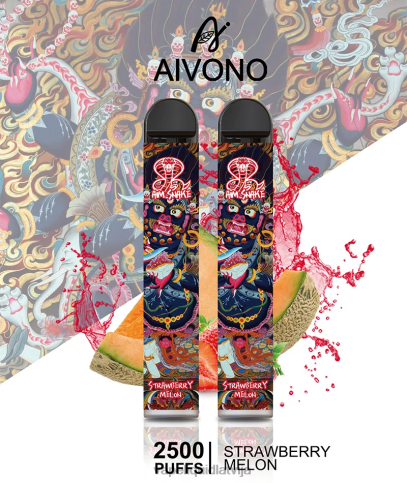 Vape Šķidrumi - zemeņu melone Aivono AIM SNAKE 2500 8VNV4320