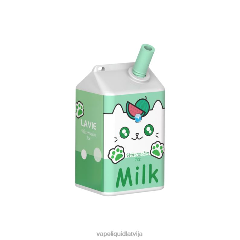 Vape Latvija - arbūzu ledus FT4BL185 LAVIE MILK 7000 uzpūtienu