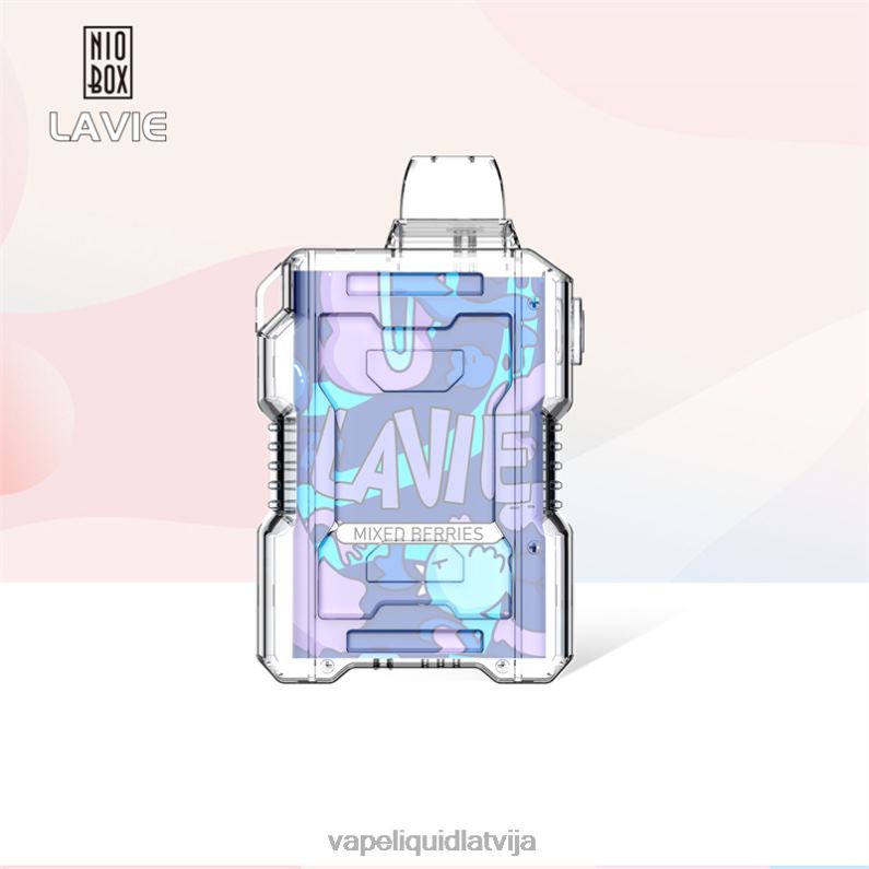 Vape Latvija - jauktas ogas FT4BL197 LAVIE NIO BOX 9000 uzpūtienu