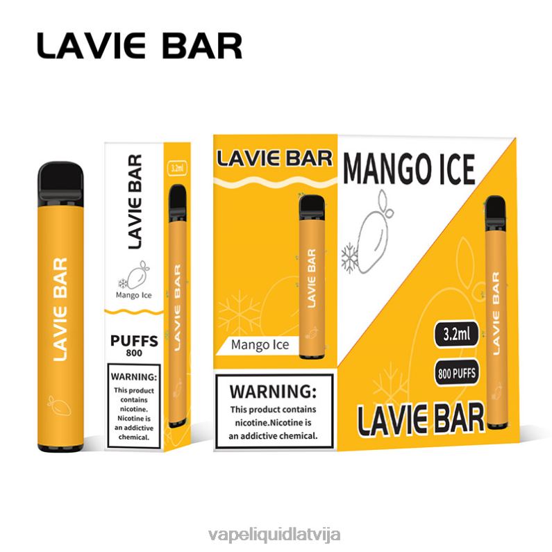 Vape Latvija - mango ledus FT4BL309 LAVIE BAR 800 uzpūtienus