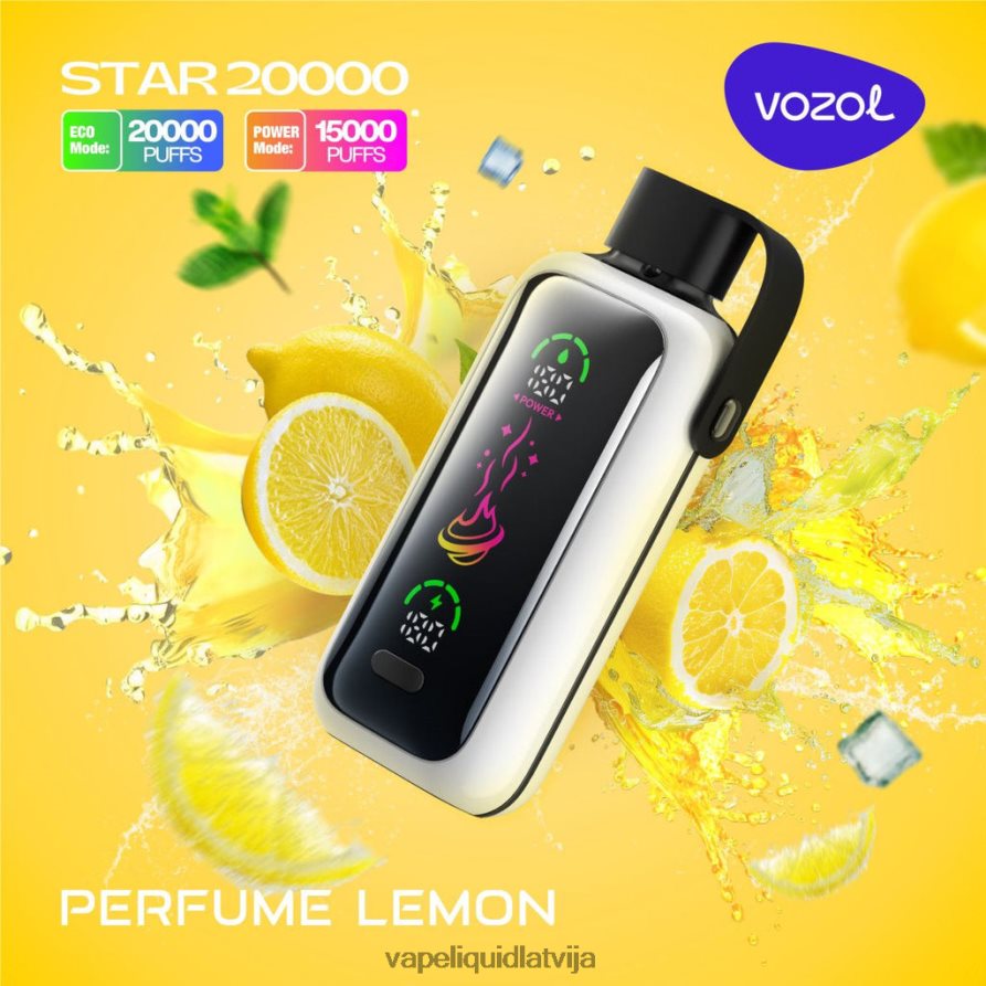 Vape Latvija - smaržas citrons VOZOL STAR 20 000 P6640617